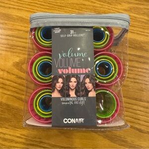 Conair Voluminous Curls Self-Grip Hair Rollers, 31 pieces NEW